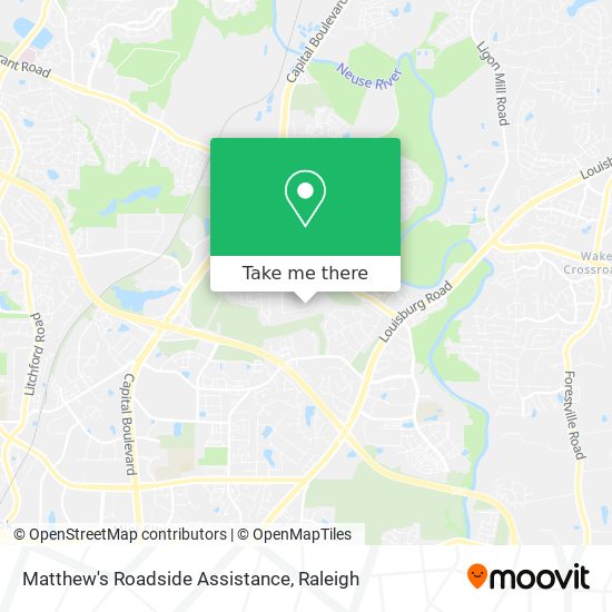 Mapa de Matthew's Roadside Assistance
