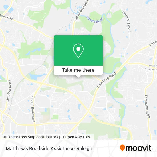 Matthew's Roadside Assistance map