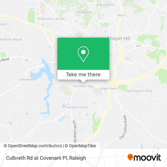 Mapa de Culbreth Rd at Covenant Pl