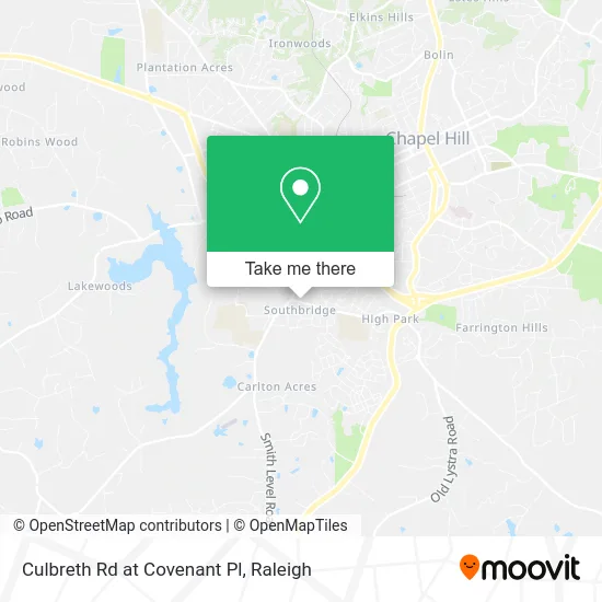 Culbreth Rd at Covenant Pl map