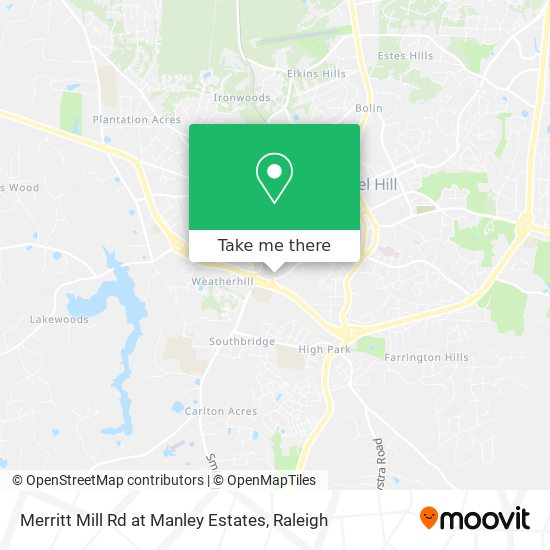 Mapa de Merritt Mill Rd at Manley Estates