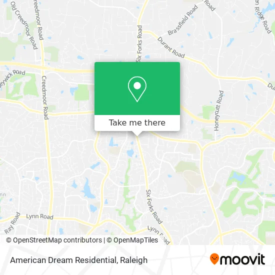 American Dream Residential map