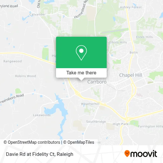 Davie Rd at Fidelity Ct map