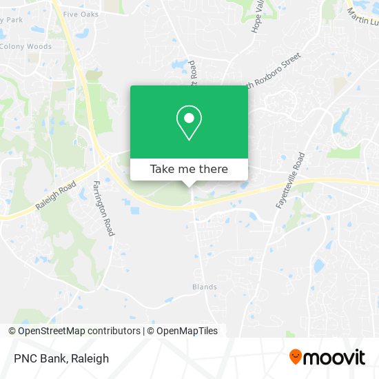 PNC Bank map