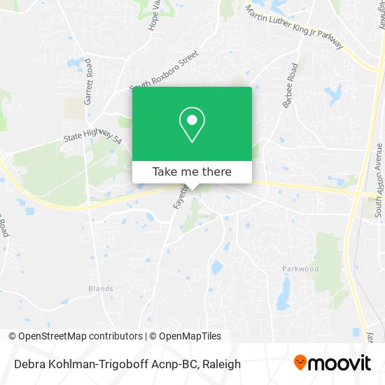 Mapa de Debra Kohlman-Trigoboff Acnp-BC