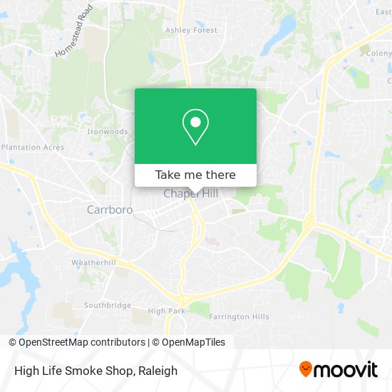 High Life Smoke Shop map