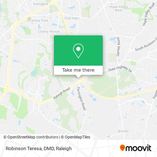 Robinson Teresa, DMD map