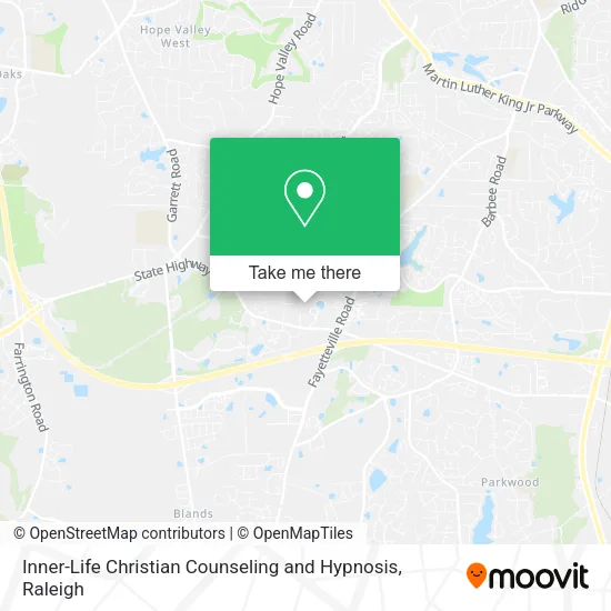 Inner-Life Christian Counseling and Hypnosis map