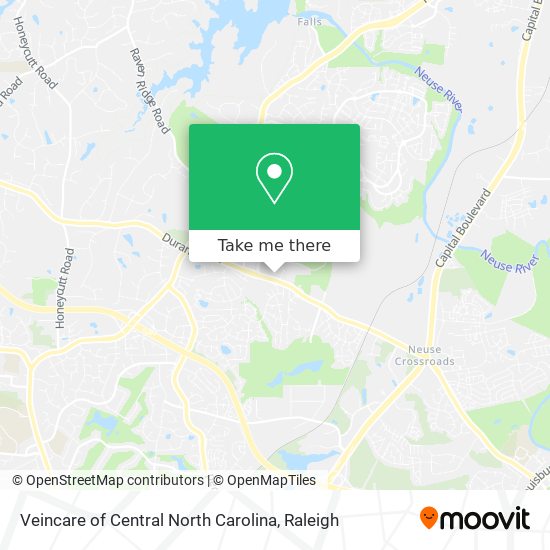 Mapa de Veincare of Central North Carolina