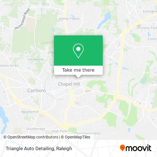 Triangle Auto Detailing map