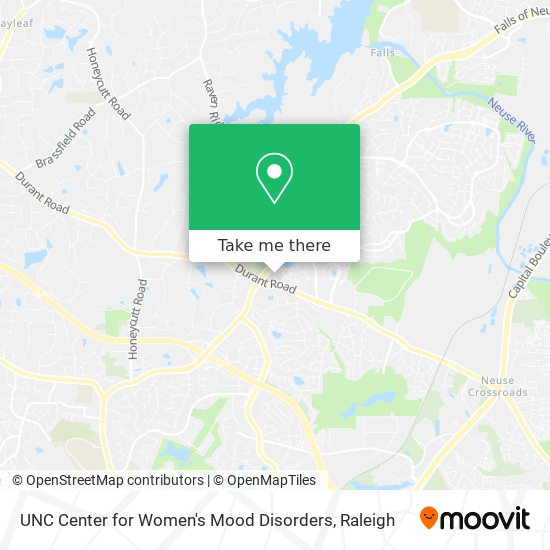 UNC Center for Women's Mood Disorders map