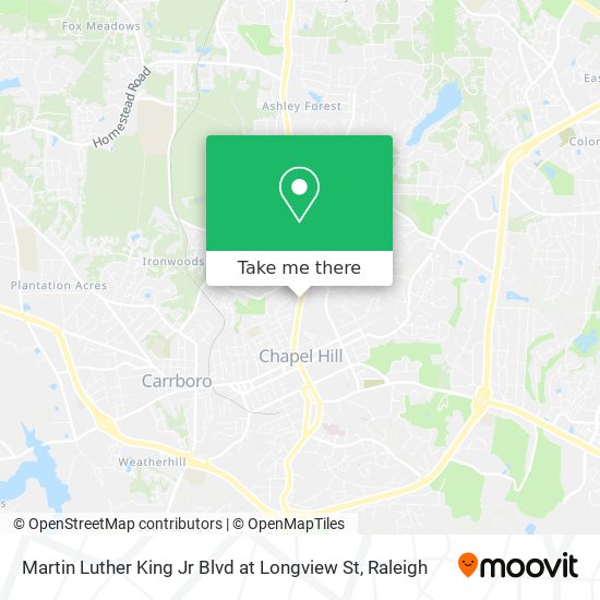 Martin Luther King Jr Blvd at Longview St map