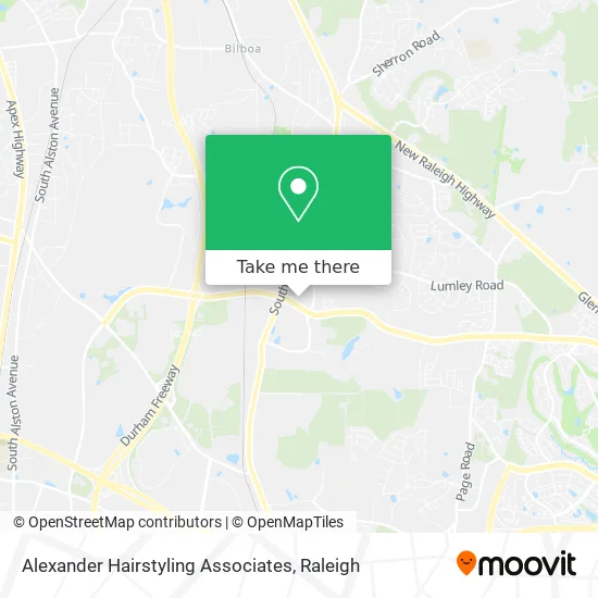 Alexander Hairstyling Associates map