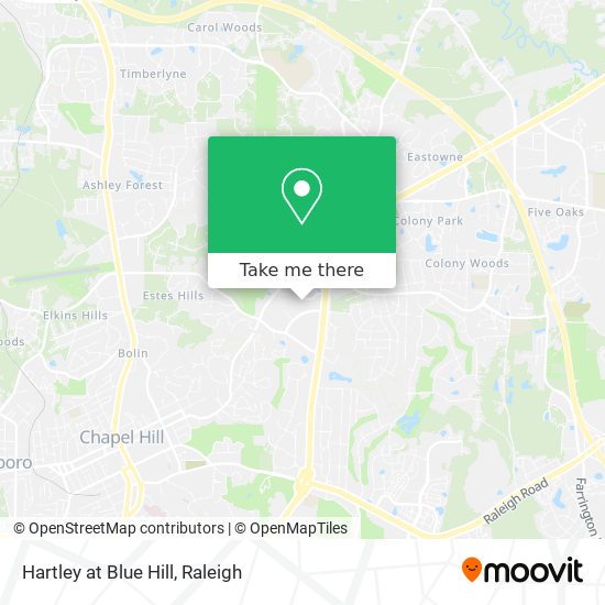 Hartley at Blue Hill map