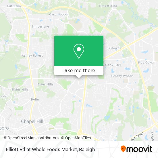 Elliott Rd at Whole Foods Market map