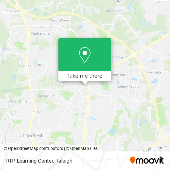 RTP Learning Center map