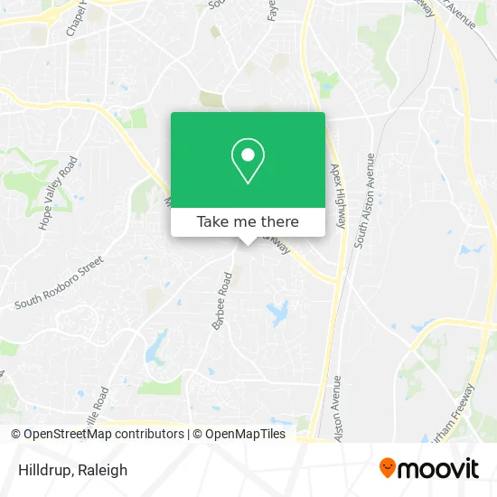 Mapa de Hilldrup