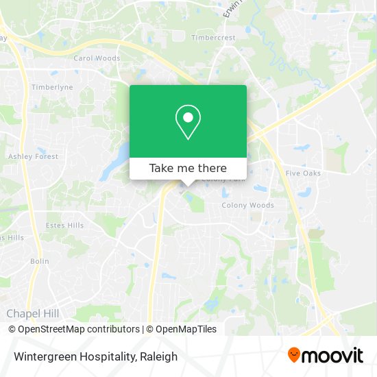Wintergreen Hospitality map