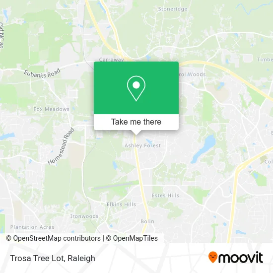 Trosa Tree Lot map