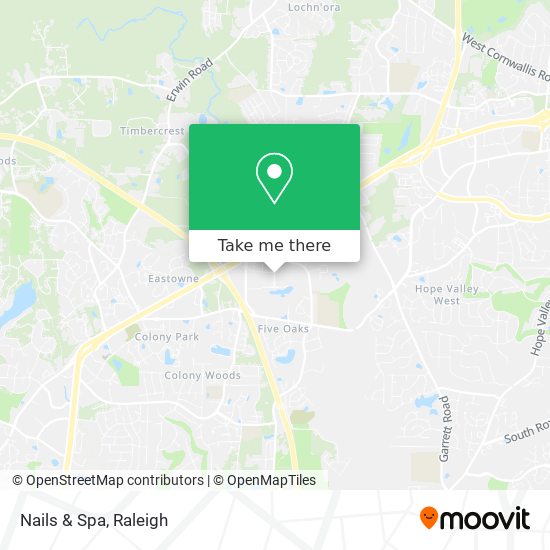 Mapa de Nails & Spa