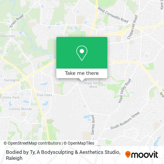 Mapa de Bodied by Ty, A Bodysculpting & Aesthetics Studio