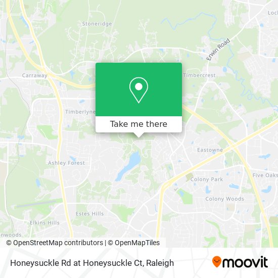 Mapa de Honeysuckle Rd at Honeysuckle Ct