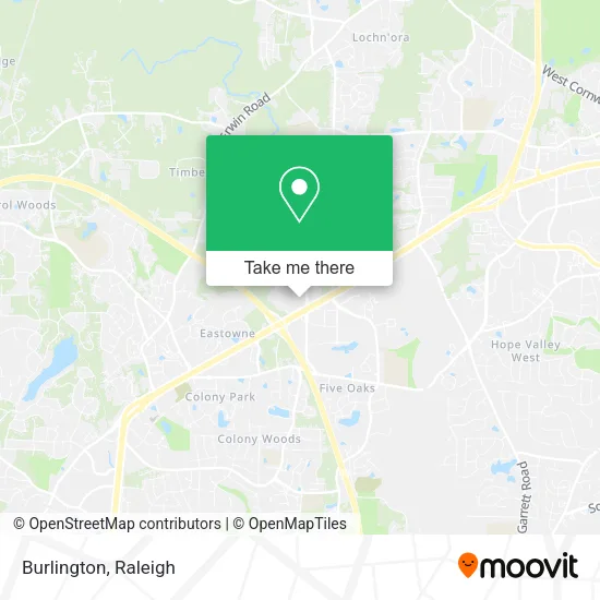 Burlington map