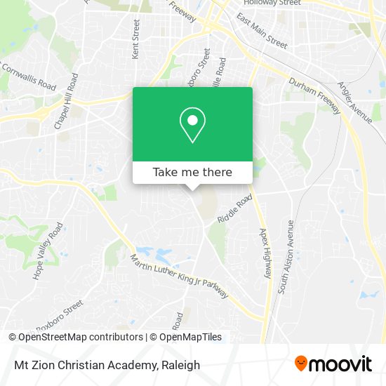 Mt Zion Christian Academy map