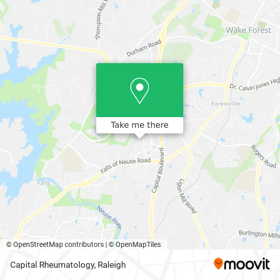 Capital Rheumatology map