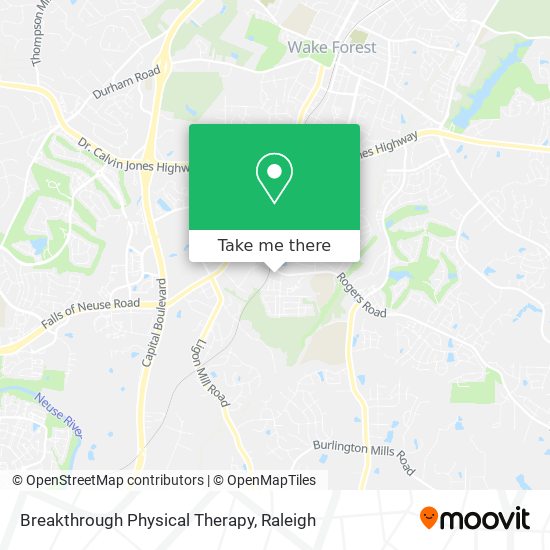 Breakthrough Physical Therapy map