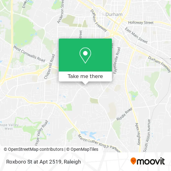 Roxboro St at Apt 2519 map
