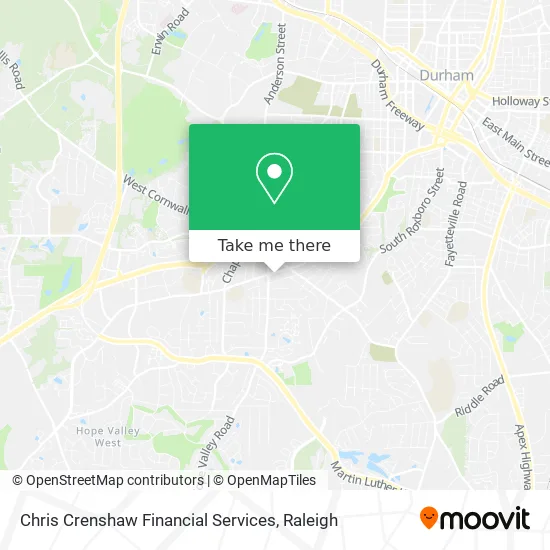 Chris Crenshaw Financial Services map