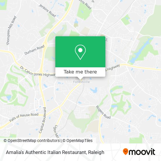 Amalia's Authentic Italian Restaurant map