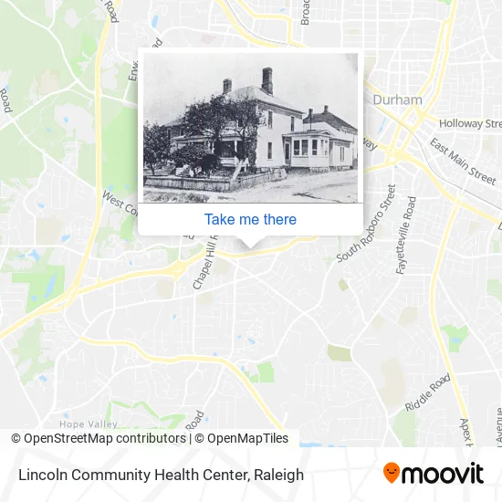 Lincoln Community Health Center map