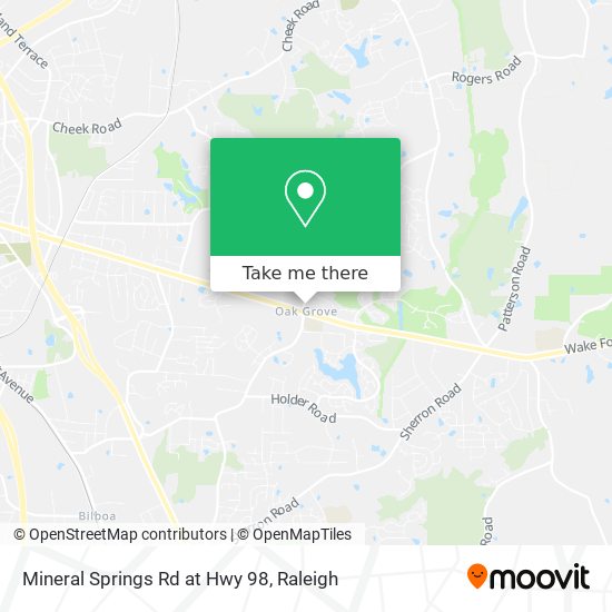 Mapa de Mineral Springs Rd at Hwy 98