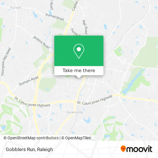 Gobblers Run map