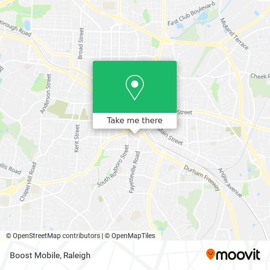 Boost Mobile map