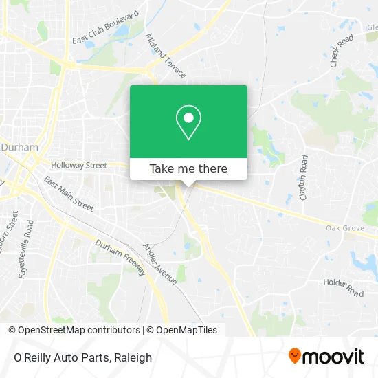 O'Reilly Auto Parts map