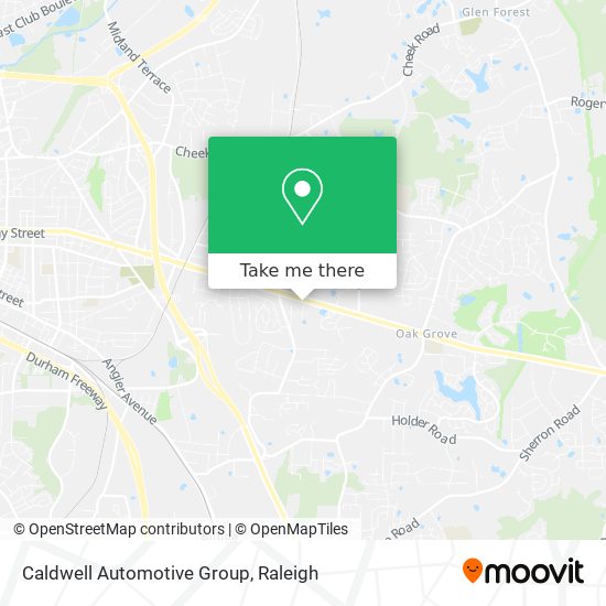 Caldwell Automotive Group map