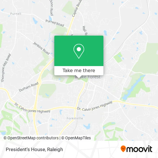 President's House map