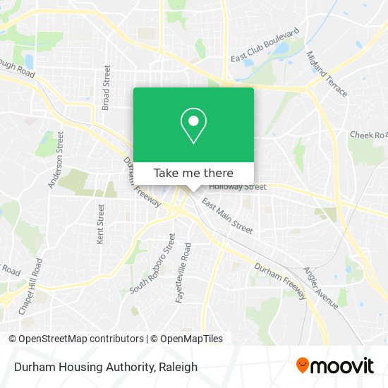 Durham Housing Authority map