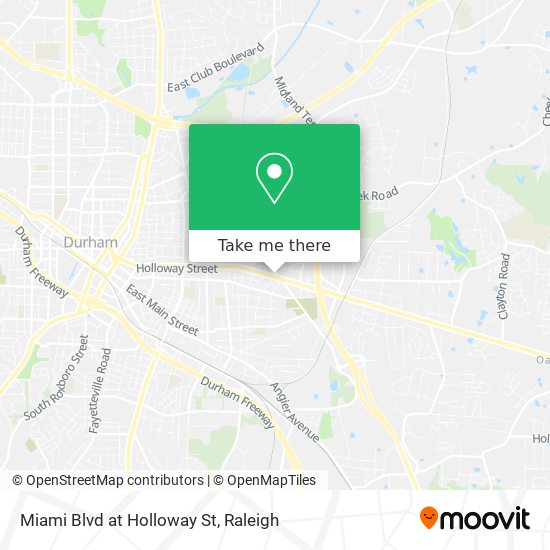 Miami Blvd at Holloway St map