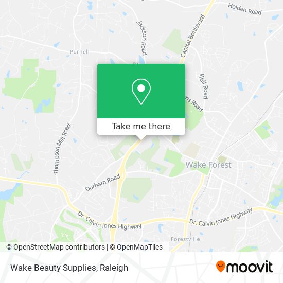 Mapa de Wake Beauty Supplies