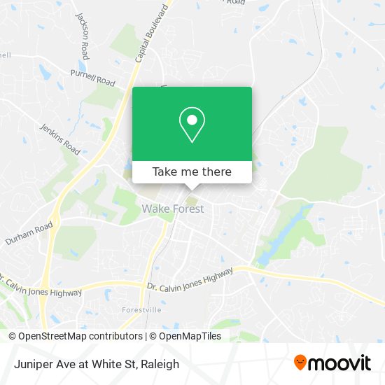 Mapa de Juniper Ave at White St
