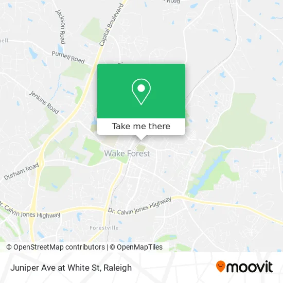 Juniper Ave at White St map
