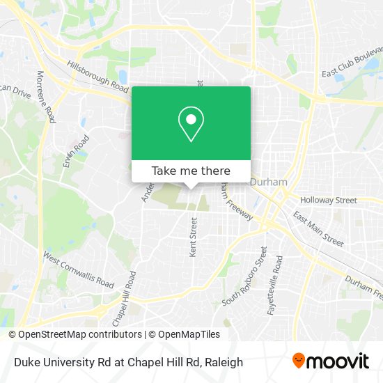 Mapa de Duke University Rd at Chapel Hill Rd