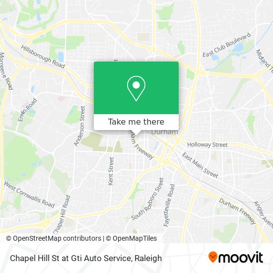 Mapa de Chapel Hill St at Gti Auto Service