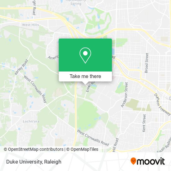 Duke University map