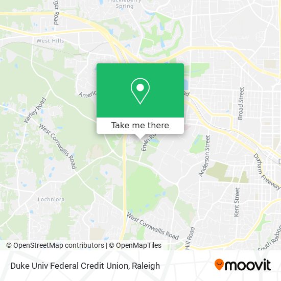 Duke Univ Federal Credit Union map