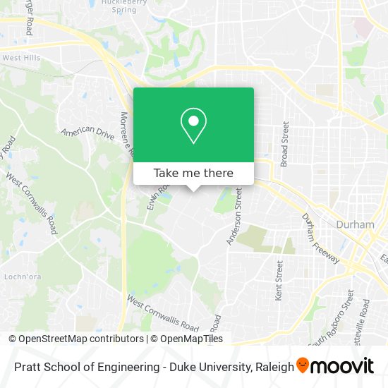Mapa de Pratt School of Engineering - Duke University